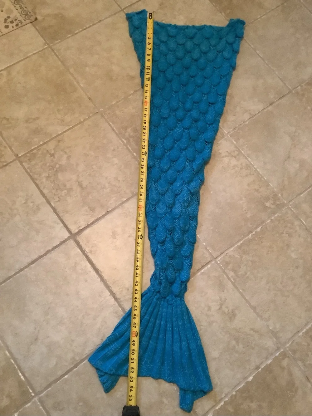 Blue Mermaid Fish Tail Blanket
